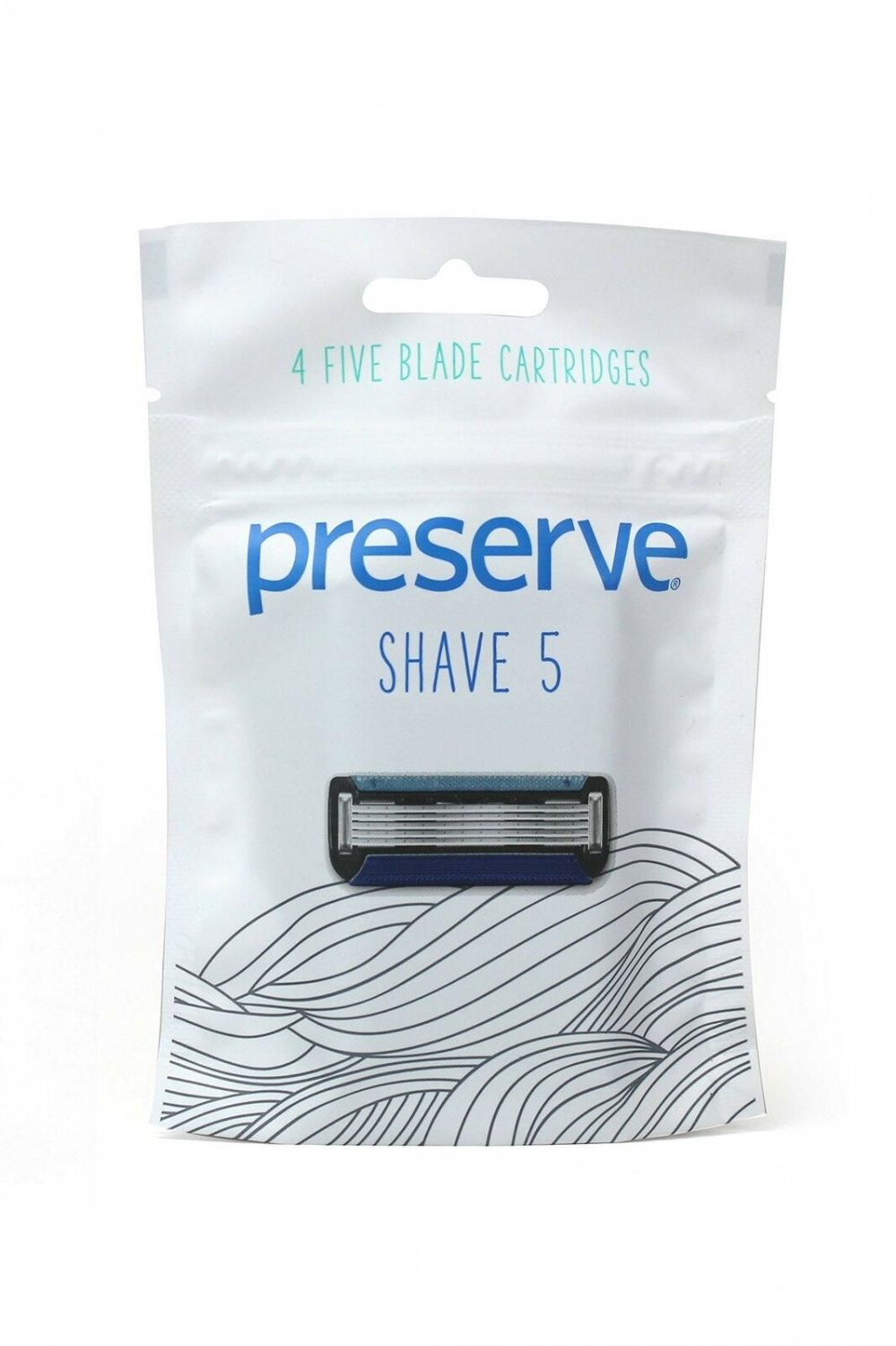 Preserve Five Blade Replacement Cartridges for Preserve Shave Five Recycled R...