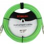 Kirlin Cable IM-201PRG-20/GRF - 20 Feet - 1/4-Inch Straight Premium Instrumen...