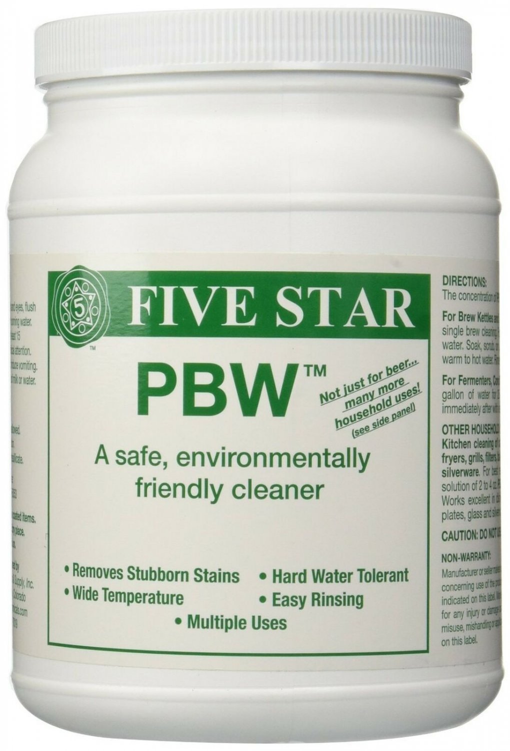 Five Star PBW - 1 lbs - Non-Caustic Alkaline Cleaner 1 Pounds
