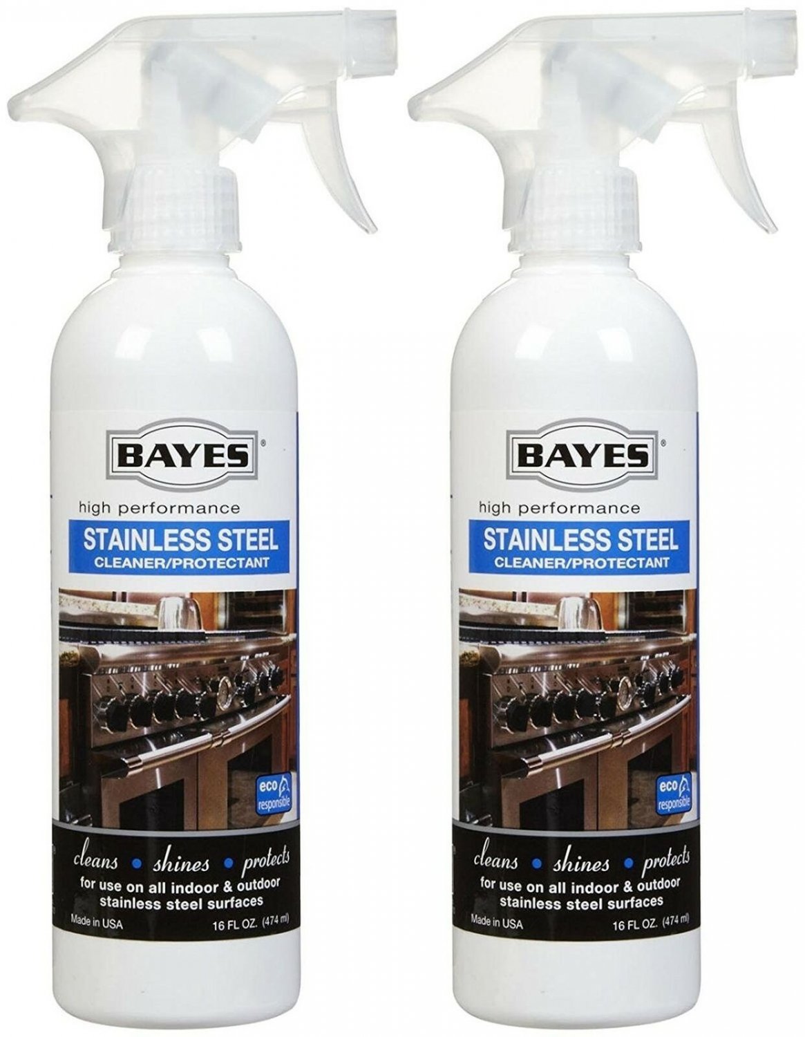 Bayes High-Performance Stainless Steel Cleaner, Polish, and Protectant - Clea...