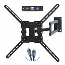 TV Wall Mount Fits Most 19"-55" LCD/LED/Flat Screens Up To 66 lbs. Full Motio...