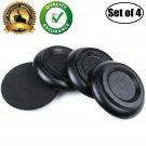 WOGOD (PA-11)Solid wood Upright Piano Caster Cups .(1 Set of 4 Black)
