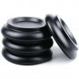 WOGOD (PA-11)Solid wood Upright Piano Caster Cups .(1 Set of 4 Black)