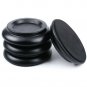WOGOD (PA-11)Solid wood Upright Piano Caster Cups .(1 Set of 4 Black)
