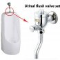 Bath Toilet brass Button Type Exposed urinal flush valve assy with Bend Pipe