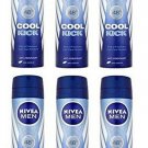 6 x Nivea Men® Cool Kick 48h Anti-Perspirant 150ml by Nivea for Men