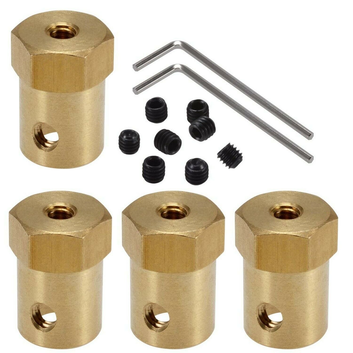 4-Pack 7mm Flexible Coupling Connector for Any Motors with Shaft Diameter of ...