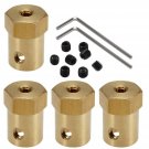 4-Pack 7mm Flexible Coupling Connector for Any Motors with Shaft Diameter of ...