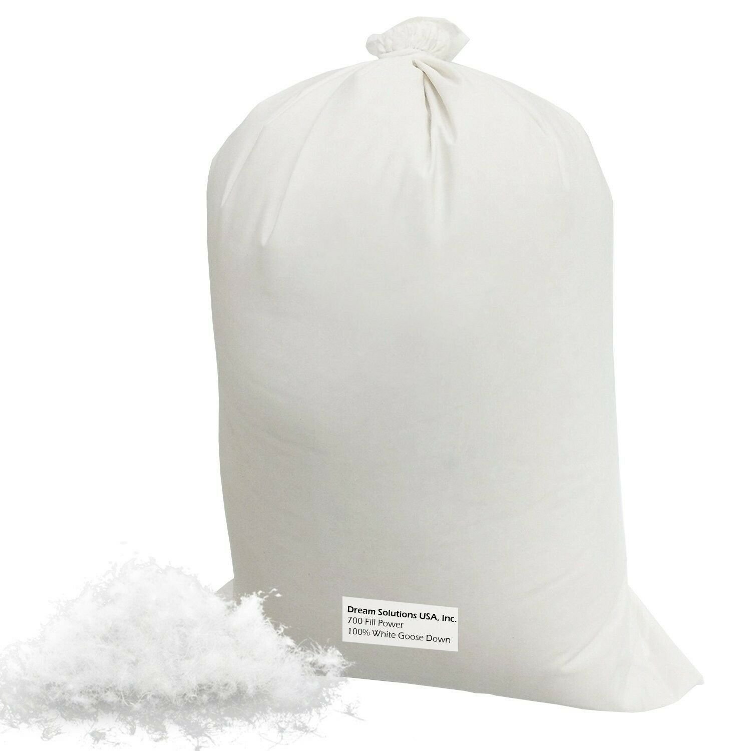 Make Your Own Pillow - 100% Down 700 Fill Power Hungarian White Goose Down St...
