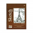 Bazic Spiral Bound Premium Sketch Book, 8.5 x 11 Inches, 30 Sheets (1 Book), ...