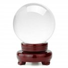 hblife Clear Crystal Ball 5 Inch (130mm) Including Wooden Stand and Gift Pack...