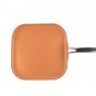 MasterPan Copper tone 11-inch Ceramic Non-stick Griddle pan Square Griddle Pan