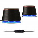 Sanyun SW102 Computer Speakers, 5Wx2, Deep Bass in Small Body, Stereo 2.0 USB...