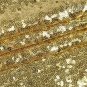TRLYC 2FT by 8FT Christmas Sparkly Gold Sequin Window Curtain Backdrop for We...