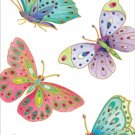 Caspari - Disposable Folded Bathroom Hand Towel, Jeweled Butterflies Paper Gu...
