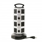 Power Strip Tower, Surge Protector Electric Charging Station 14 Outlet Plugs ...
