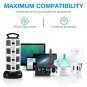 Power Strip Tower, Surge Protector Electric Charging Station 14 Outlet Plugs ...