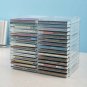 Stackable Clear Plastic CD Holder - Holds 30 Standard CD Jewel Cases