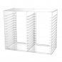 Stackable Clear Plastic CD Holder - Holds 30 Standard CD Jewel Cases