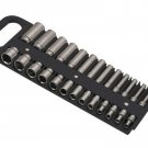 Lisle 40130 1/4 Drive Black Magnetic Socket Holder for 26 Sockets