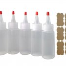SanDaveVA Brand 6 Plastic Squeeze Bottles Cake Decorating Paint Crafts Condim...