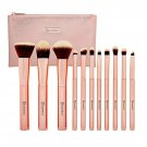 Metal Rose - 11 Piece Brush Set With Cosmetic Bag