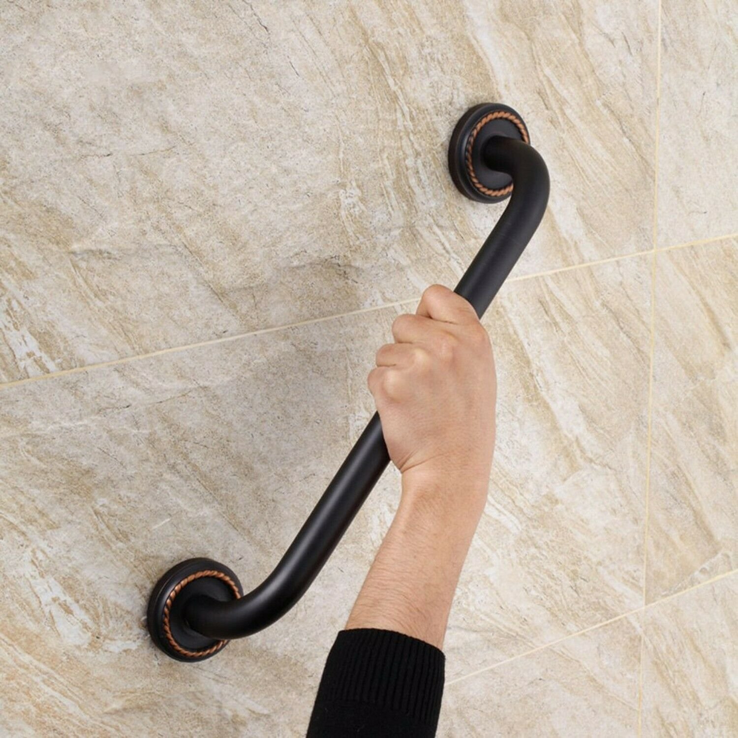 FLG Bathroom Shower Bath Grab Bar, Oil Rubbed Bronze