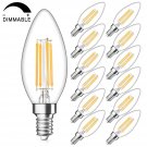 Dimmable E12 Candelabra LED Bulbs 40W Equivalent, 2700K Warm White, 4W Filame...