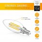 Dimmable E12 Candelabra LED Bulbs 40W Equivalent, 2700K Warm White, 4W Filame...