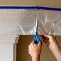 C&S Pretaped Drop Cloth 99 in x 90 ft with 24mm Blue Masking Tape