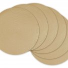 DII, Classic Round Placemats, Woven , Set of 6, 15" Diameter, Natural
