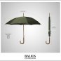 Balios (Designed in Britain Prestige Walking Stick Umbrella—Luxury Chestnut W...