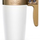 Ello Fulton Ceramic Travel Mug with Slider Lid, 16 oz, White