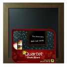 Quartet Chalkboard, 14" x 14" Chalk Board, White Wood Finish Frame (90006)
