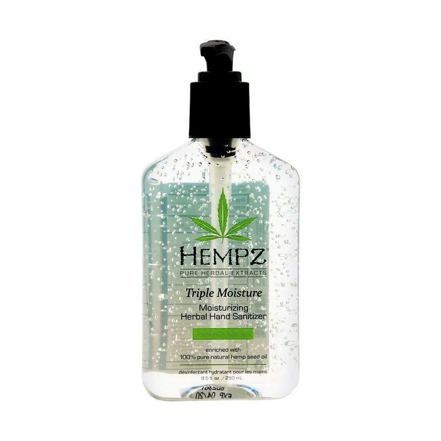 Hempz Triple Moisture Herbal Moisturizing Hand Sanitizer, 8.5 Fl. Oz 8.5 Ounce