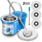 Aootek Upgraded Stainless Steel Deluxe 360 Spin Mop & Bucket Floor Cleaning S...