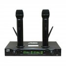 Audio 2000s AWM6113 Dual Channel Rechargeable VHF Wireless Microphone System