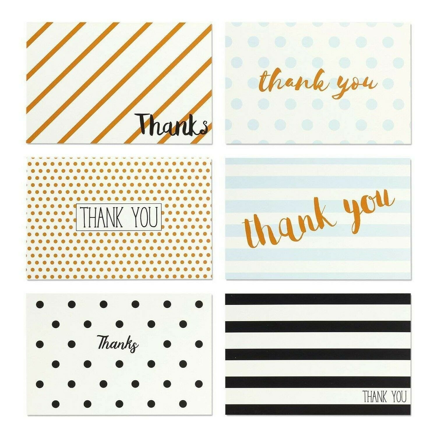 Thank You Cards - 144-Count Thank You Notes, Bulk Thank You Cards Set - Blank...