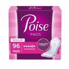 Poise Incontinence Pads, Maximum Absorbency, Regular, 48 Count (2 Cases) (Pac...