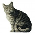 Manual Cat Shaped Pillow, 11 X 16-Inch Gray
