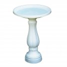 Bloem Promo Bird Bath with Pedestal, 25" x 17", White (270-10)