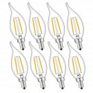 CRLight 2W 250LM Dimmable LED Candelabra Bulb 2500K Warm White, 25W Equivalen...