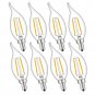 CRLight 2W 250LM Dimmable LED Candelabra Bulb 2500K Warm White, 25W Equivalen...