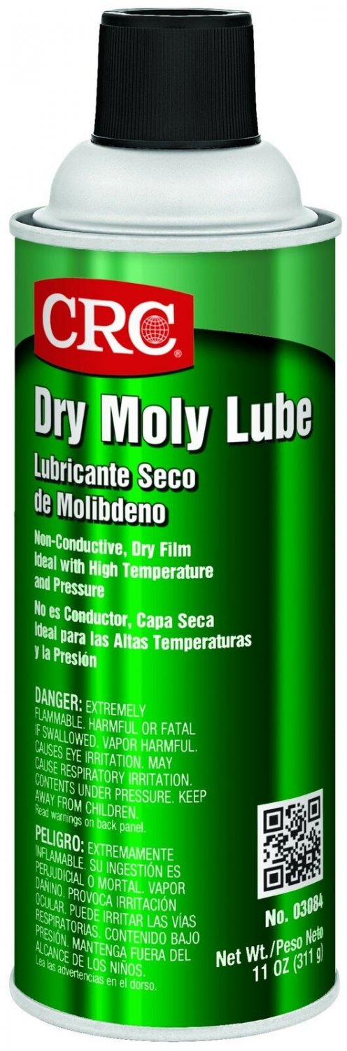 CRC Dry Moly Lube, (Net Weight: 11 oz.) 16 oz Aerosol Can, Dark Gray