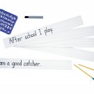 Zaner-Bloser Sentence Strips, 3 x 24 Inches, White, 100 Sheets