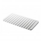 YAMAZAKI home Flow Soap Tray - Silicone Holder Dish for Sink, White