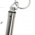 Lifetime Warranty, Small Stainless Steel, Waterproof Pill Fob Keyring by Sensi
