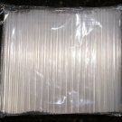 100 1/2" Wide Smoothie and Bubble Tea Fat Straws - Sparkling Clear (1/2" Wide...