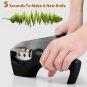Kitchen knife sharpner set steel diamond,ceramic sharpeners kit tool for hand...