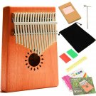 Kalimba Thumb Piano 17 Keys for Beginners Mahogany Finger Piano African Instr...